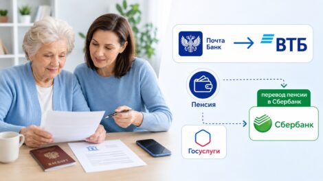 Где получать пенсию после перехода Почта Банка в ВТБ